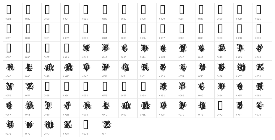 Angel Normal Character Map
