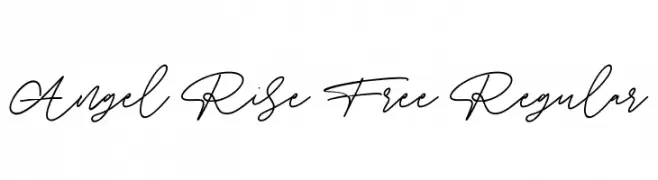Angel Rise Free Regular  Frei Schriftart Herunterladen