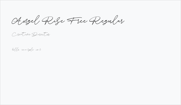 Angel Rise Free Regular Business Card