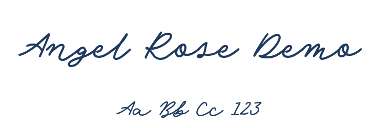 Angel Rose Demo Font Preview