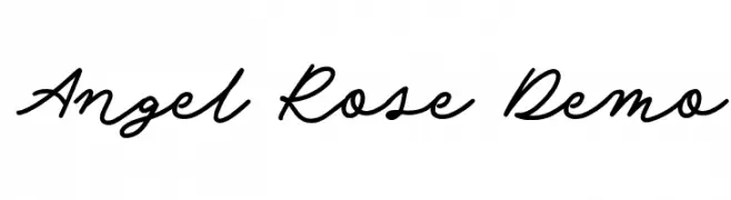 Angel Rose Demo  フリーフォントのダウンロード