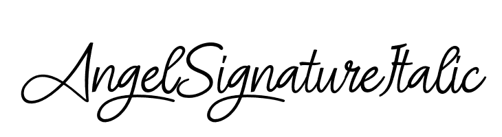 Angel Signature Italic  Descarca Fonturi Gratis