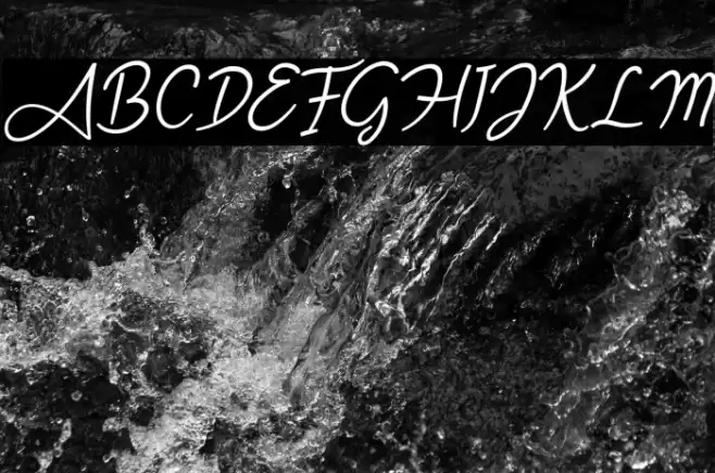 Angel Signature Italic Polices examples