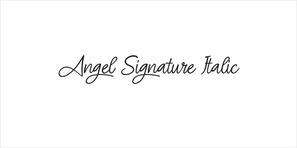 Angel Signature Italic Logo