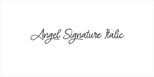 Angel Signature Italic Logo