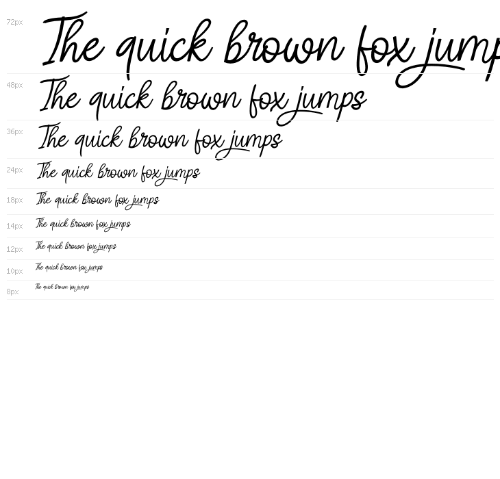 Angel Signature Italic Waterfall