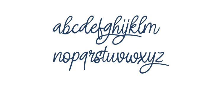 Angel Signature Italic Lowercase