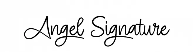 Angel Signature  Fuentes Gratis Descargar