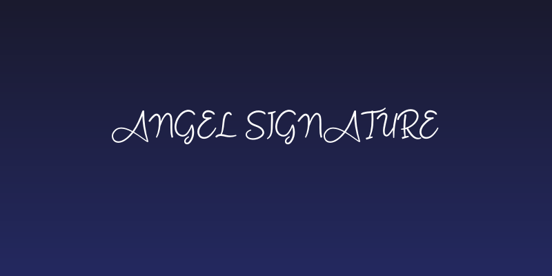 Angel Signature Social Header