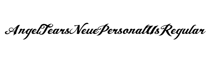 Angel Tears Neue Personal Us Regular Font