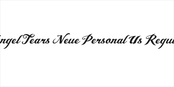 Angel Tears Neue Personal Us Regular Logo