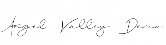 Angel Valley Demo  Frei Schriftart Herunterladen