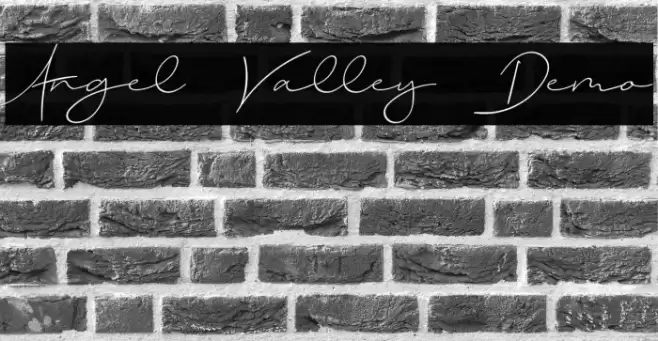Angel Valley Demo Font examples