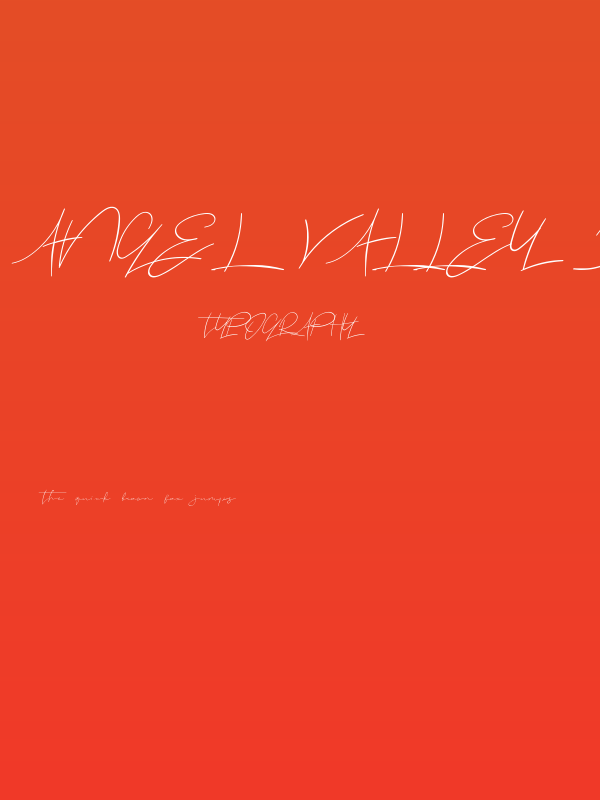 Angel Valley Demo Poster