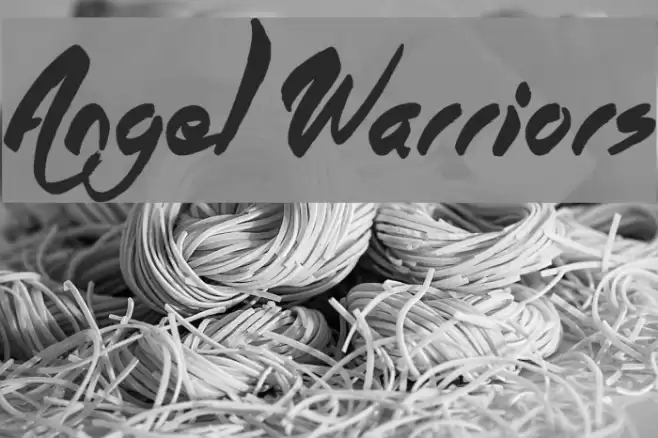 Angel Warriors Font examples