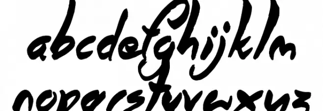 Angel Warriors Schriftart Kleinbuchstaben