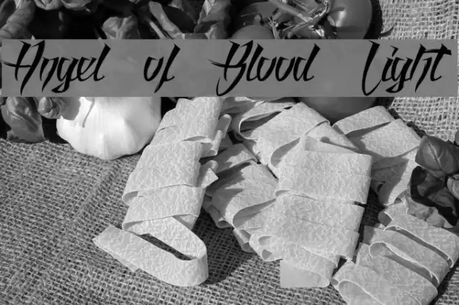 Angel of Blood Light Font examples