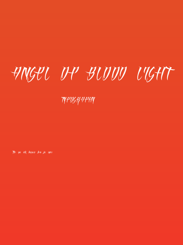Angel of Blood Light Poster