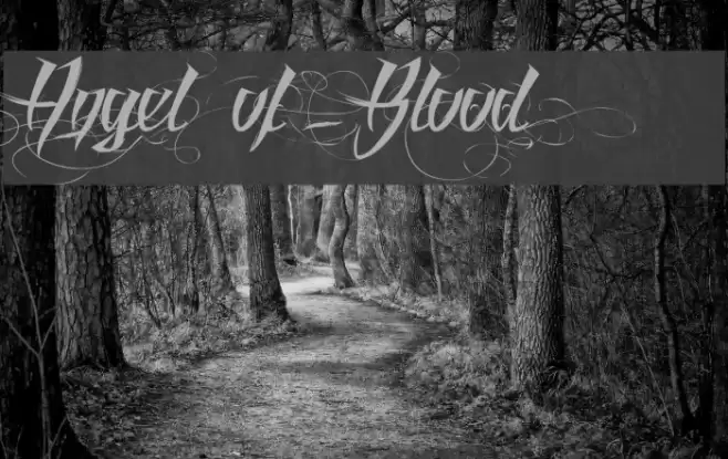Angel of Blood Font examples