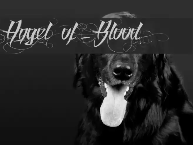 Angel of Blood Font examples