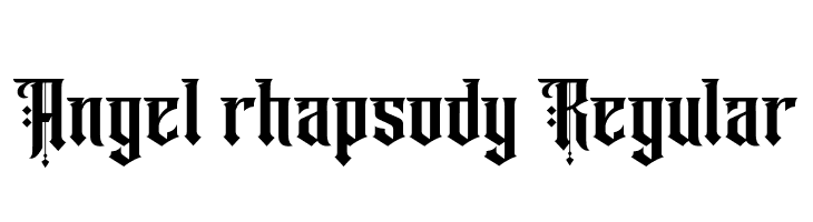 Angel rhapsody Regular  Frei Schriftart Herunterladen