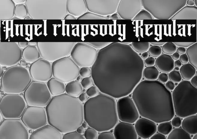Angel rhapsody Regular Font examples