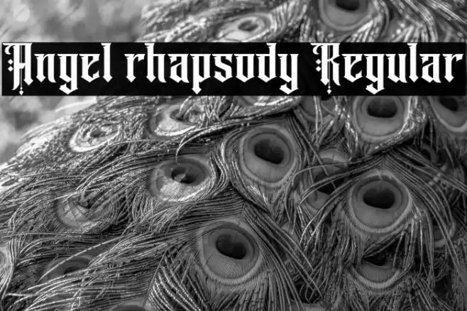 Angel rhapsody Regular Font examples