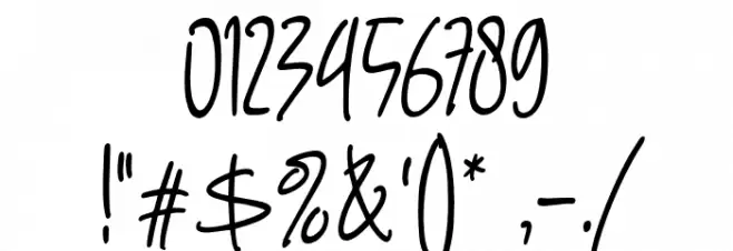 AngelDelight Font OTHER CHARS