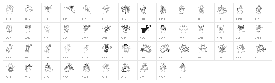 AngelOs 1 Character Map
