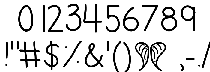 AngelToes Font OTHER CHARS