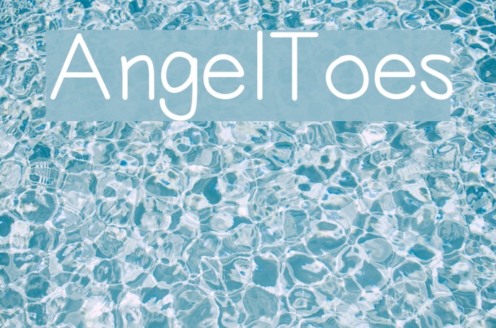 AngelToes Font examples