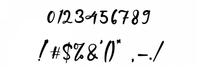 Angela Berdantte Font OTHER CHARS