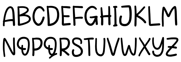 Angela Birthday Font UPPERCASE