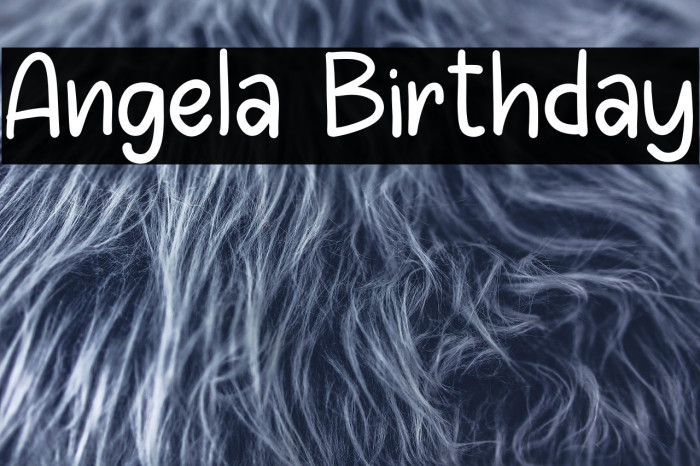 Angela Birthday Example 1