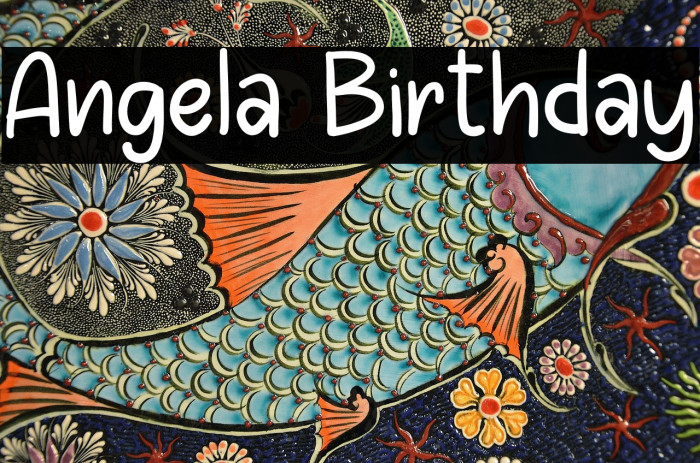 Angela Birthday Example 2