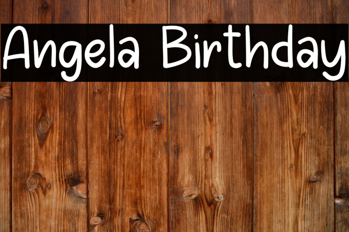 Angela Birthday Example 3