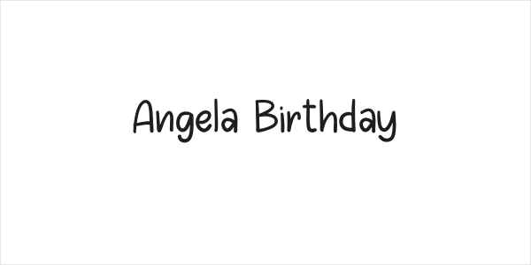 Angela Birthday Logo