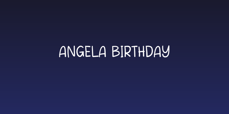 Angela Birthday Social Header