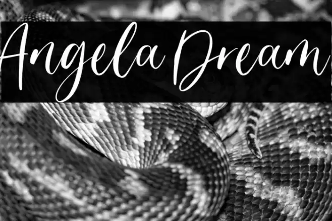 Angela Dream Font examples