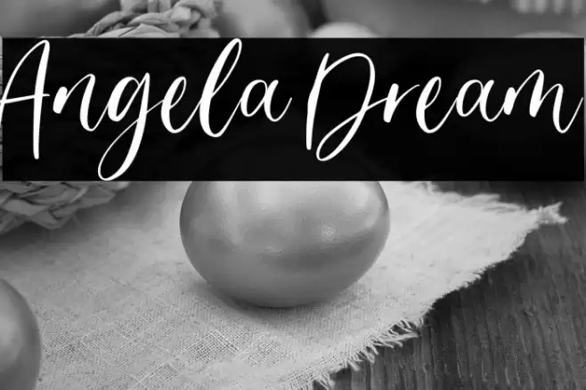 Angela Dream Font examples
