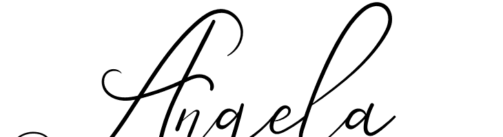 Angela  Скачать бесплатные шрифты