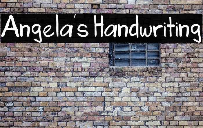 Angela's Handwriting Example 1