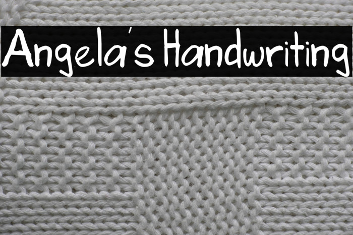 Angela's Handwriting Example 2