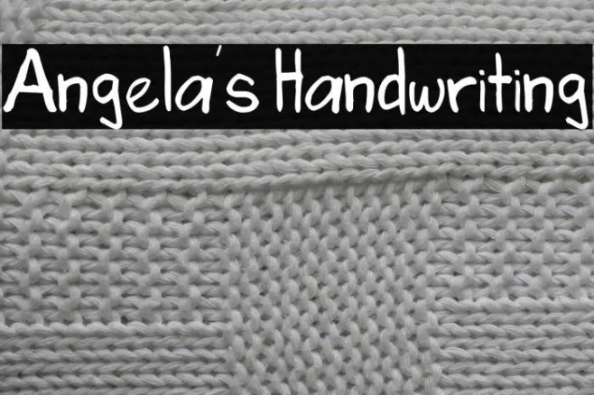 Angela's Handwriting Example 2