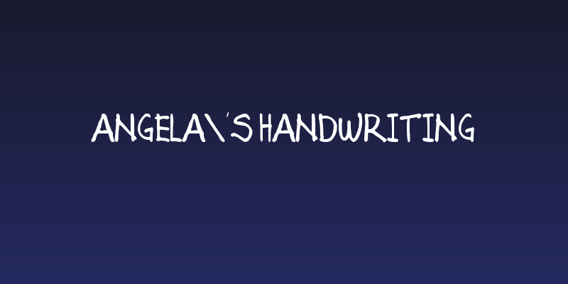 Angela's Handwriting Social Header
