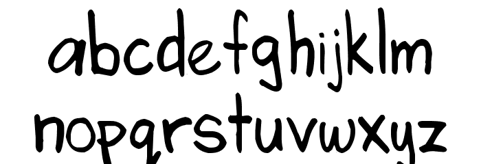 Angela's Handwriting Caratteri MINUSCOLO