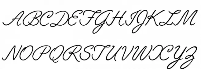Angelface Schriftart Groß