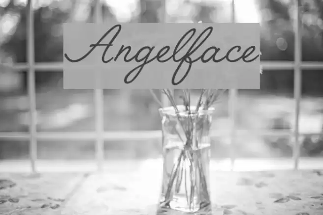 Angelface Font examples