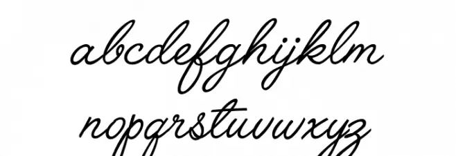 Angelface Font LOWERCASE