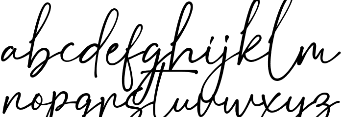 Angelia Devitson Font LOWERCASE